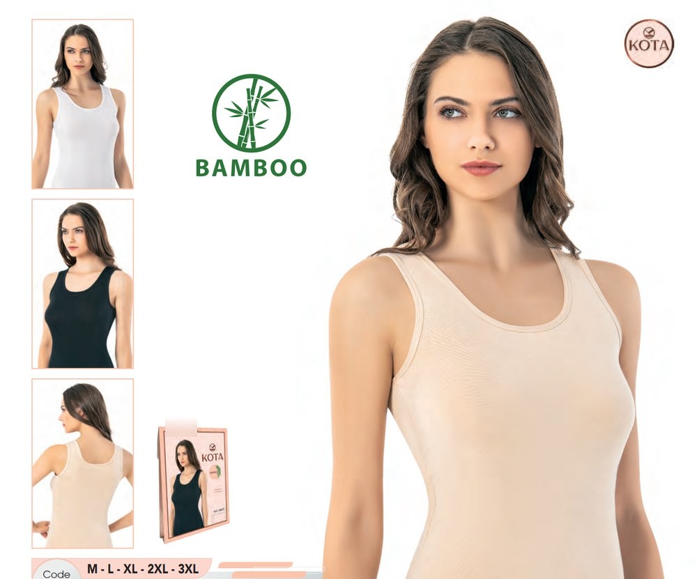 Kadın Geniş Askılı Bambu Atlet