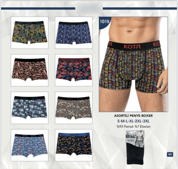 Erkek Baskılı Boxer