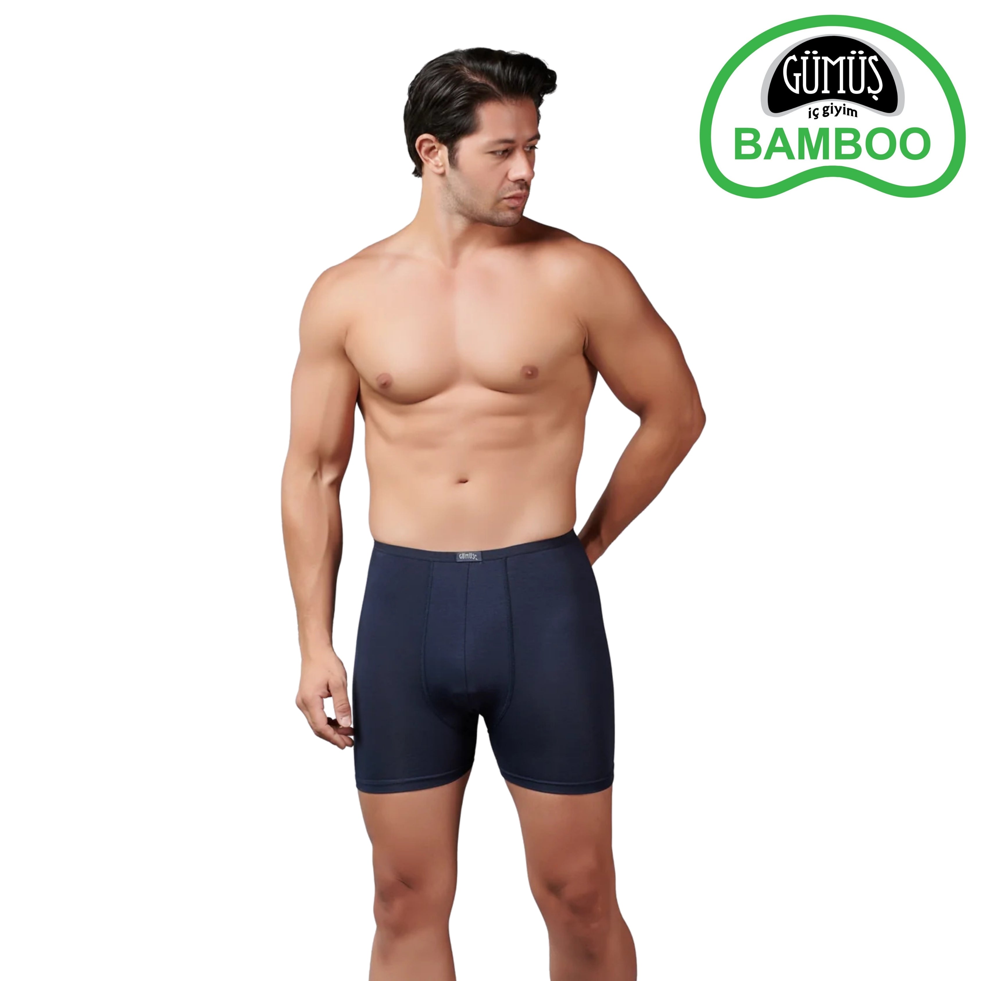Erkek Bambu İnce Bel Elastan Boxer