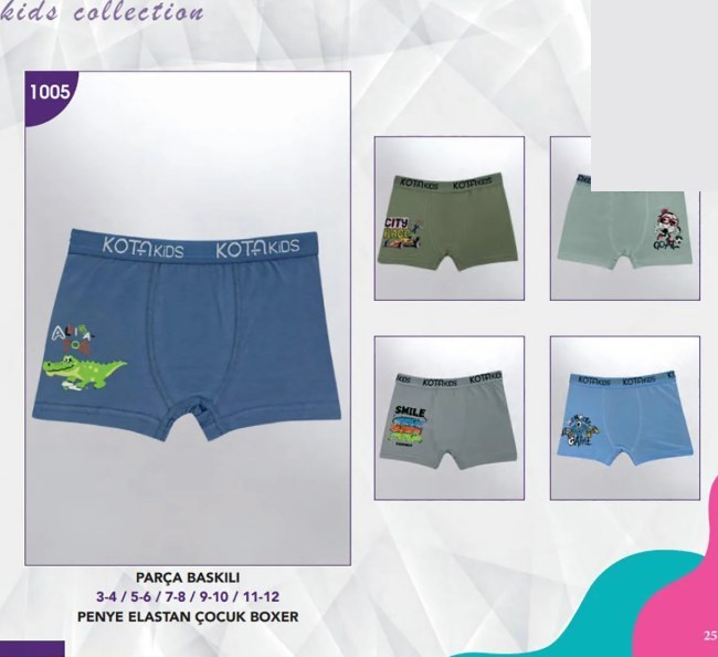 Baskılı Erkek Çocuk Boxer