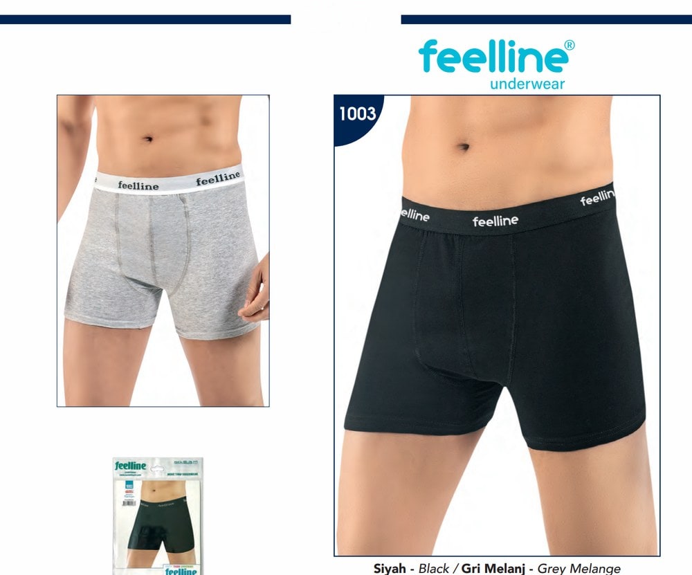 Erkek Boxer - Feelline Baskılı Süprem
