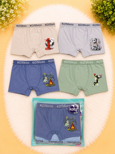 Erkek Çocuk Baskılı Boxer
